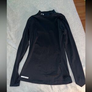 Under Armour Black Cold Gear Mock Neck Top
